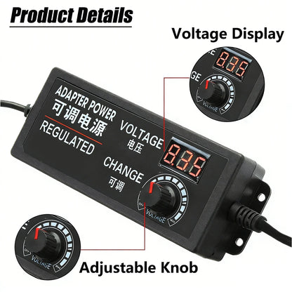Power Supply Adjustable 3V 5V 9V 12V 24V 36V Power Supply Adapter Transformer AC 220V 110V TO DC 3V 12V 24V For LED Strip Light
