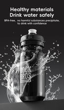 ROCKBROS Cycling Water Bottle 600ml Lightweight Bottle With Dust Cover Gym Water Kettle Drink Outdoor Sports Bike Accessories