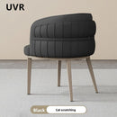 UVR Light Luxury Dining Chair Household Makeup Chair Modern Simple Hotel Negotiation Receiving Chair Restaurant Chair Furniture