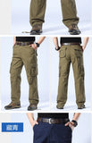 Men's Camouflage Cargo Pants Camo Cargo Multi Pockets Military Tactical Pants Man Hip Hop Joggers Streetwear Sweatpant for Men