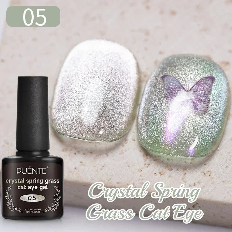7.5ML Super Shiny Ruby Red Cat Magnetic Gel Nail Polish Wine Red Cat Eye Gel Soak Off Semi-Permanent Nail Varnish For Manicure