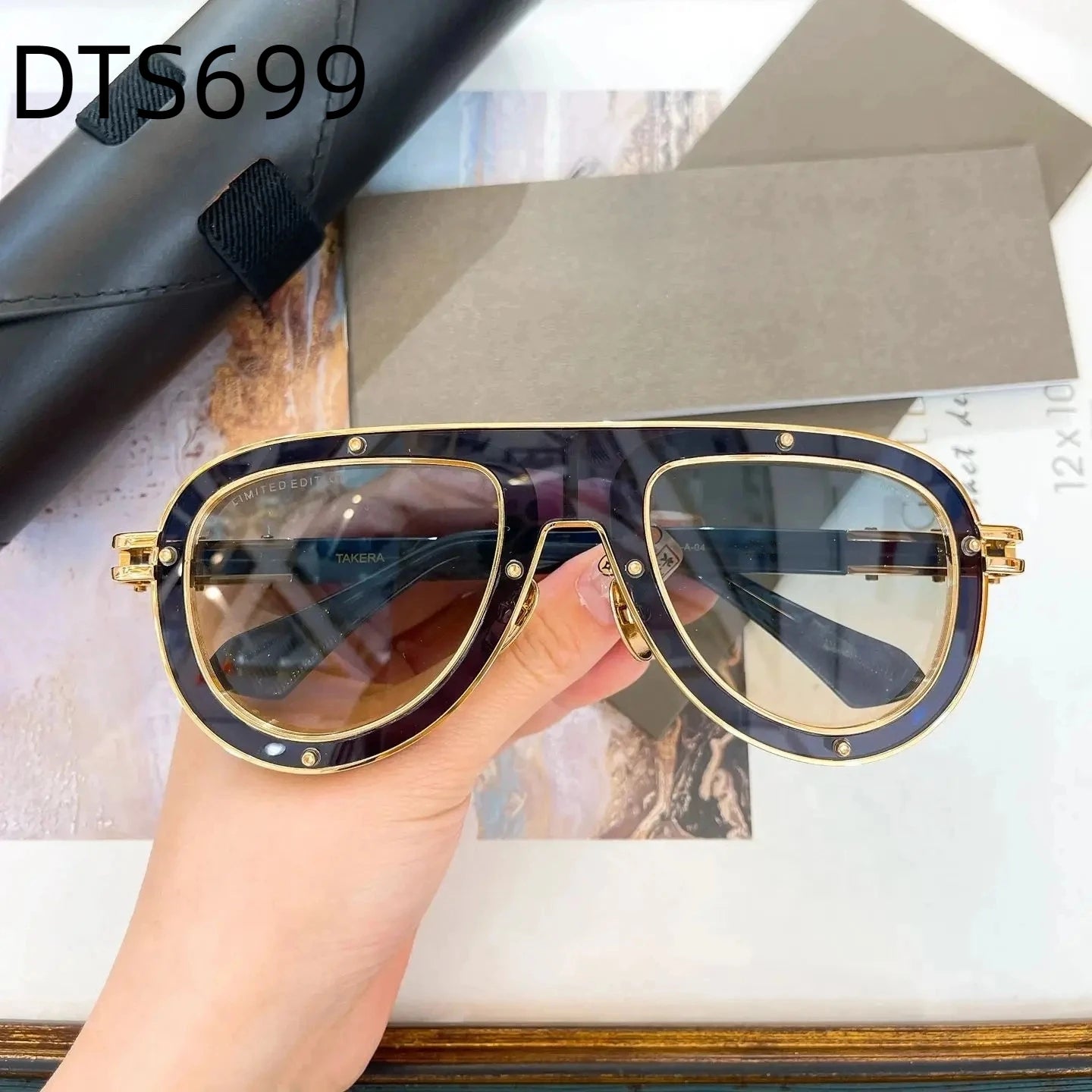 Original Factory DT TAKERA DTS699 With Brand Box Retro Stylish LIMITED EDITION Driving Anti-Glare Premium Men Women Sunglasses