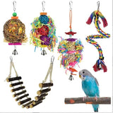 Parrot Toy Set, Bird Supplies, Bird Supplies, Ferrules, Bird Toy Combination Set