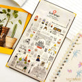 Suatelier City Stickers Korea Scrapbooking DIY Deco Sticker Junk Journal Supplies Planner Diary Photo Album Craft Material