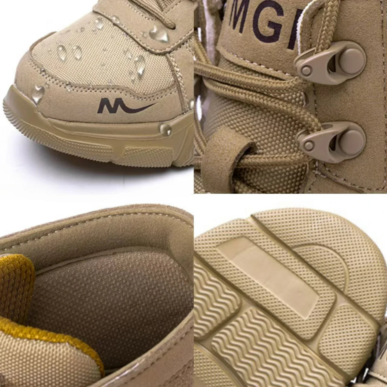 Men's Boots Indestructible Safety Shoes Comfortable Steel Toe Shoes Anti-smash Puncture-Proof Sneakers Non Slip Mens Work Boots