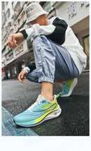 Summer Men's Running Shoes New Professional Carbon Plate Sports Training Shoes Outdoor Non-slip Shock-absorbing Tennis Shoes