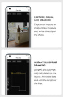 HOTO Smart Laser Measure Pro LED Display Intelligent Digital Laser Tape Measuring Tool Rechargeable Laser Ruler Rangefinder