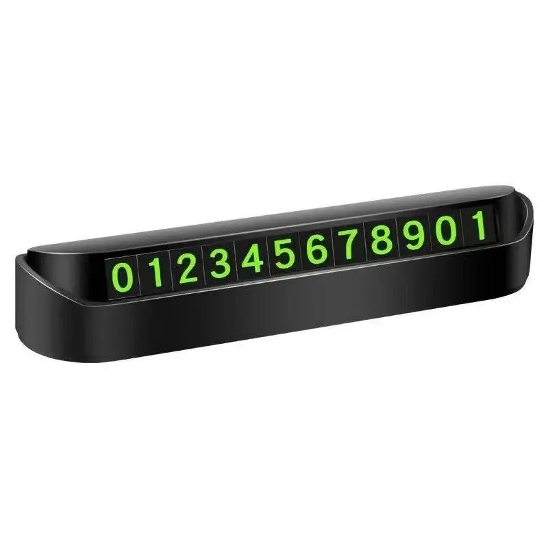Tarjeta de estacionamiento temporal, placa de número de teléfono, número de teléfono, parada de estacionamiento, accesorios para el automóvil 