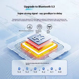 USB Bluetooth 5.3 Adapter Wireless Bluetooth 5.1 Dongle Adapter for PC Laptop Wireless Speaker Audio Receiver USB Transmitter