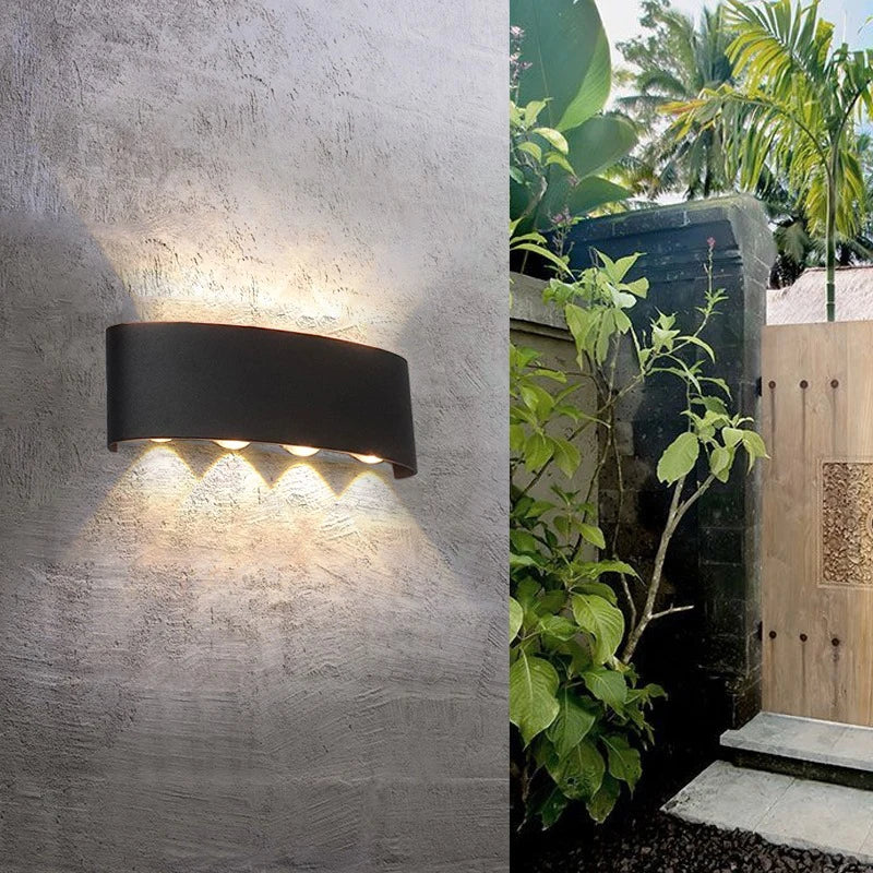 Modern LED Wall Lights Indoor and Outdoor Waterproof Wall Lights Living Room Corridors Courtyard Gardens Outdoor Wall Lights