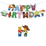 Decoración de Toy Story para niños, recuerdos de fiesta, platos, cielo azul, nubes blancas, globos, cumpleaños, baby shower, niñas, artículos de fiesta 