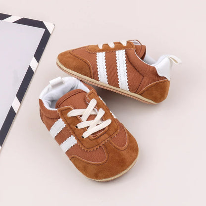 Hot Selling Baby Casual Sports Shoes Spring and Autumn Girls and Boys High Quality PVC Sole Anti Slip Prewalker Shoes BLS4034