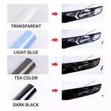 Car Headlight & Taillight & Fog Light Lamp wrap Film Smoke Black TPH PU PPF Protective Film For Car Styling Motorcycle Decorate
