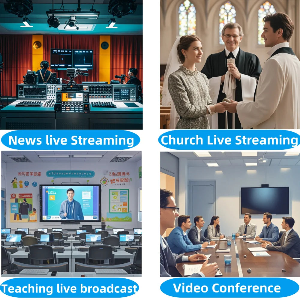 4K/1080P SDI NDI PTZ Camera 10X/20X Optical Zoom, HDMI/USB/POE | IP Live Streaming Camera for Church/Meeting/Broadcast (Youtube)
