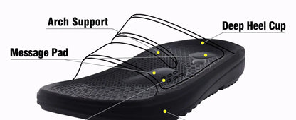 Evshine Recovery Flip Flops Pillow Soft Summer Beach Shoes New Women Summer Slippers Orthopedic Sandals For Women Arch Support