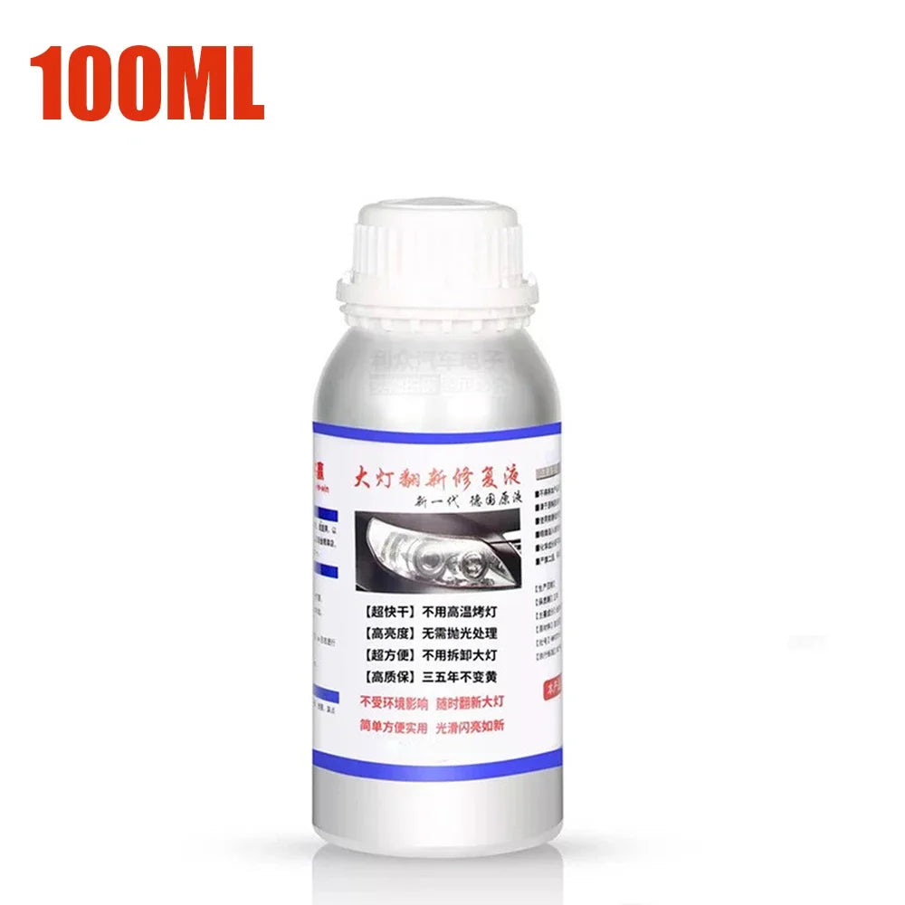 Kit de restauración de pulido de faros de coche de 12 V Herramienta para el cuidado de faros automotrices Restauración de faros de coche Líquido Restaurador de faros