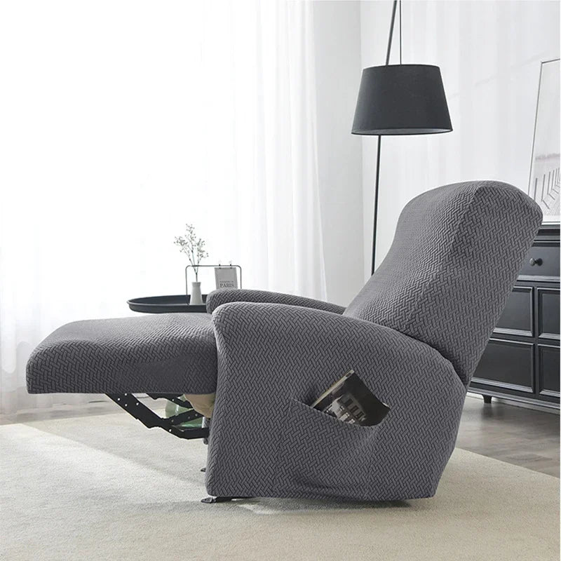 Jacquard Stretch Recliner Sofa Covers Elastic Split Armchair Chair Cover Non-Slip Chairs Slipcovers for Living Room