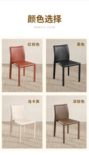 Stackable Household Dining Chairs Italian Style Minimalism Light Luxury Dining Chairs Makeup Backrest Cadeira Home Furniture