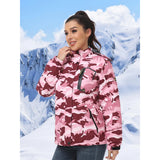 MAGCOMSEN Women's Warm Winter Fleece Lined Hooded Jackets Snowboard Coats Waterproof Ski Jacket Snow Hiking Outdoor Parkas