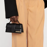 Jacquemus Luxury Yellow Women's Top Handle Purse, Half-Round Design, Brand Leather Underarm Flap Shoulder Bag, Fashion