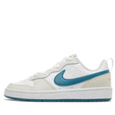 Nike Court Borough Low-Top Kids's Sneakers Couro Sintético Clássico Estilo Retro Antiderrapante Amortecedor Resistente ao Desgaste