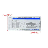 ECG Ruler Plastic Ruler Measuring Tool Electrocardiogram Drafting Divider