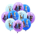 Frozen Theme Latex Snow Queen Balloons, Birthday Party Decorations, Toys for Kids, Baby Shower, Girls, Party Supplies, 12", 10Pcs 