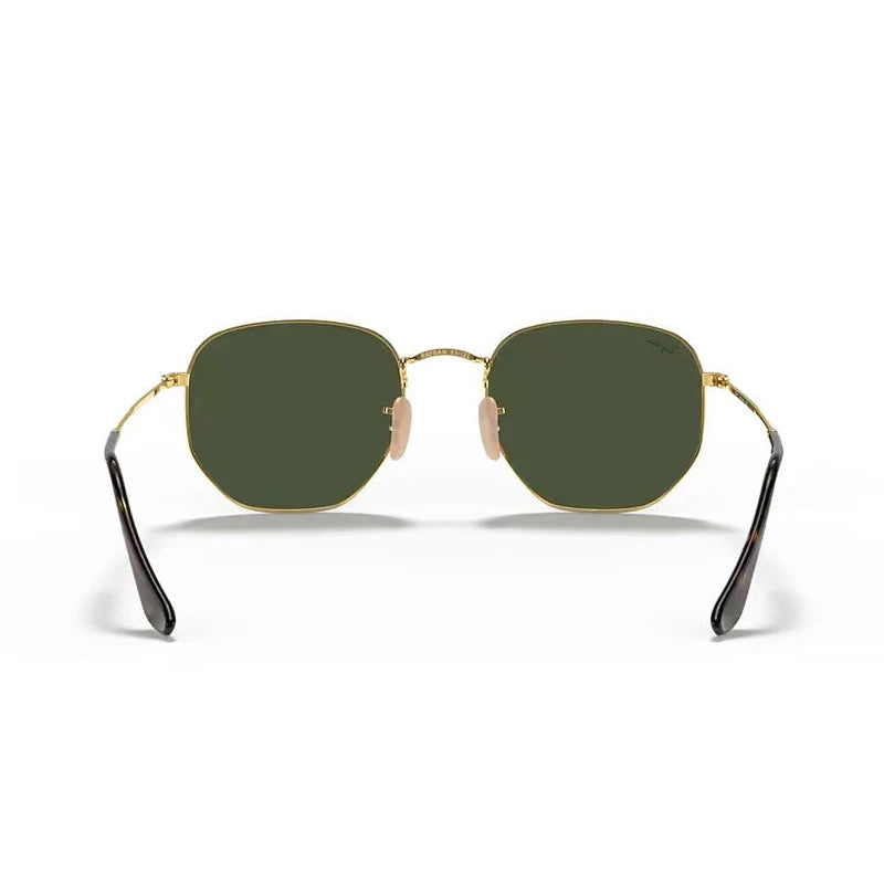 Rayban original Hexagonal 3548 Sunglasses Classic Round, Circular Sun Glasses with Gold Trim in box