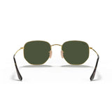 Rayban original Hexagonal 3548 Sunglasses Classic Round, Circular Sun Glasses with Gold Trim in box