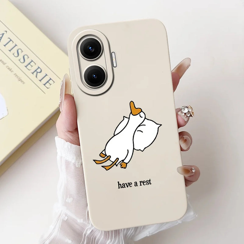 For Xiaomi Poco F7 Phone Cover For Redmi Turbo 4 Pro 5G Case Silicone Cute Cartoon Fashion Luxury Love Shockproof Bumper Funda