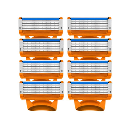 Cuchillas de afeitar de 5 capas para hombres, afeitado suave para la barba, recambios de 5 hojas para el cuidado facial.