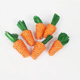 Hamster Rabbit Chew Toy Bite Grind Teeth Toys Corn Carrot Woven Balls for Tooth Cleaning Radish Molar Toys Cat Pet Supplies 1pc