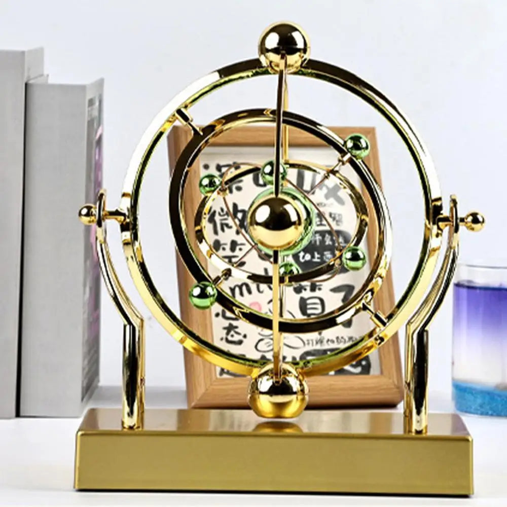 Rotating Magnetic Wobbler Earth Perpetual Motion Desktop Office Model Ornament Simple USB Decor Orb M1u8
