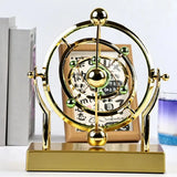 Rotating Magnetic Wobbler Earth Perpetual Motion Desktop Office Model Ornament Simple USB Decor Orb M1u8