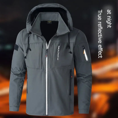 Chaqueta gruesa y cálida para hombre, abrigos de otoño e invierno, chaquetas para exteriores, esquí, escalada, cortavientos, chaqueta acolchada impermeable para hombre
