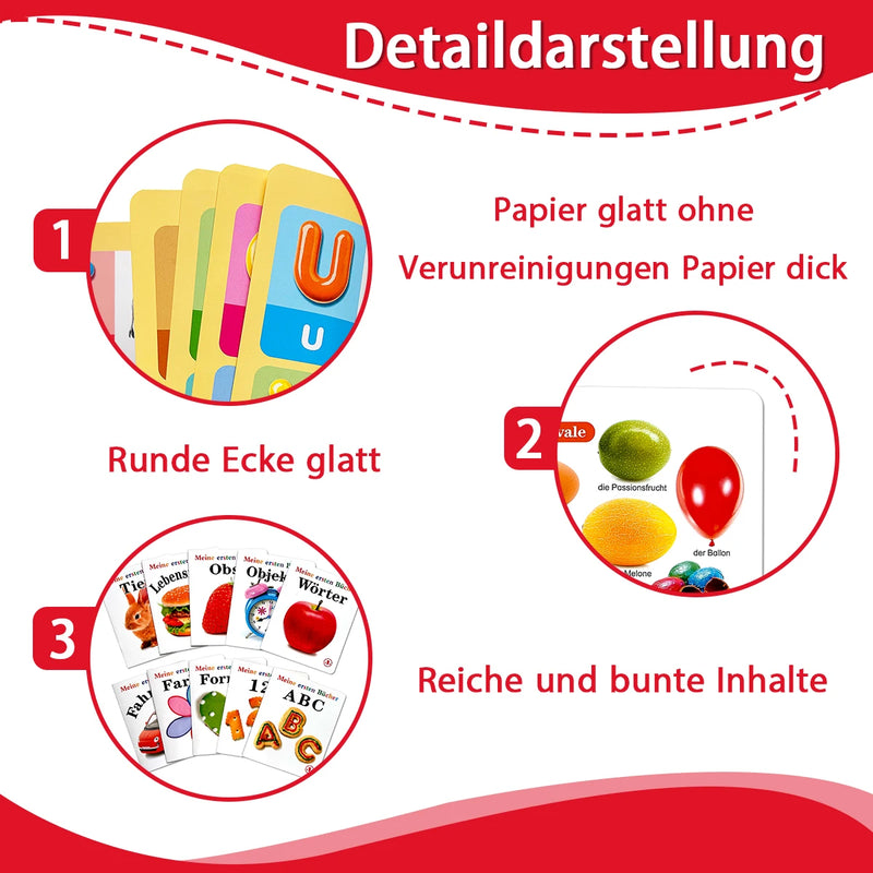 A set of ten children's German language learning encyclopedias