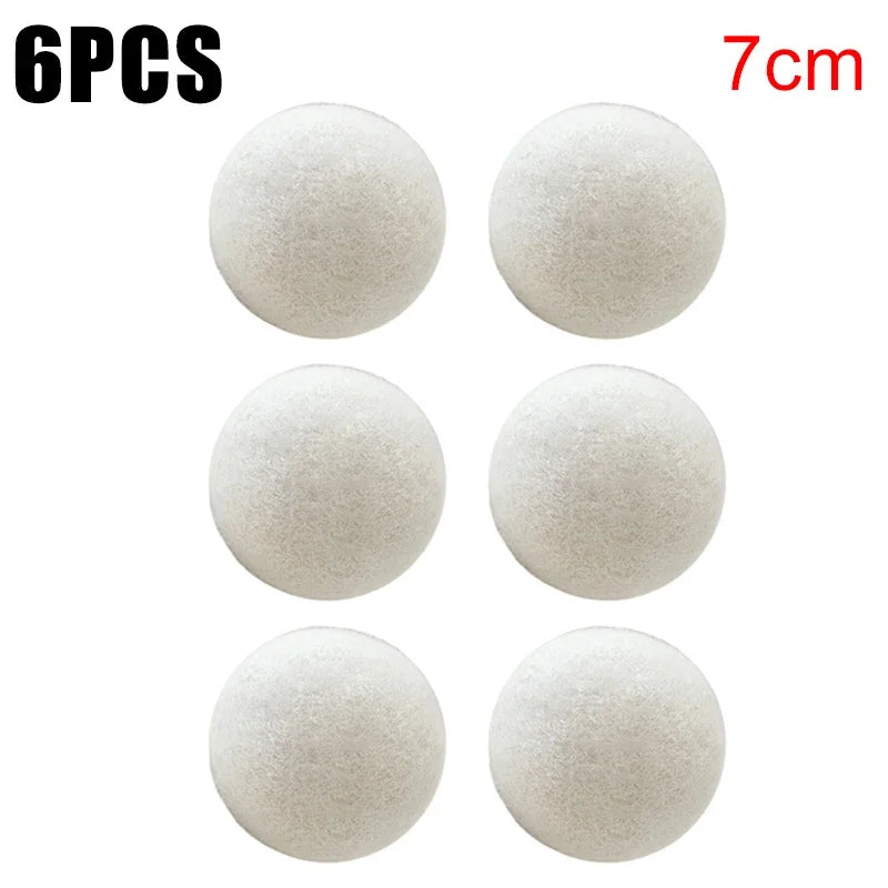 Bolas suavizantes reutilizables para secadora de lana, para telas, para ropa, kit de secado, prácticas, para el hogar, 5 cm, 1 unidad, 3 unidades, 6 unidades 
