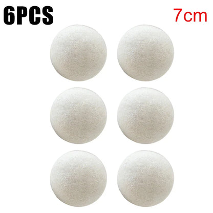 1/3/6PCS Wool Dryer Balls Fabric Virgin Reusable Softener Laundry 5cm Dry Kit Ball Practical Home Washing Balls Wool Dryer Balls