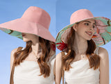 Xinbaoguan 100% Cotton European and American Cross-Border Women's New Double-Sided Fisherman Hat Summer Enlarged Brim Sun Hat