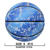 Glow Reflective Basketball Adult & Children Youth Wear-resistant Luminous Basketball Size 7/6/5 PU Soft Leather Game Training Ball