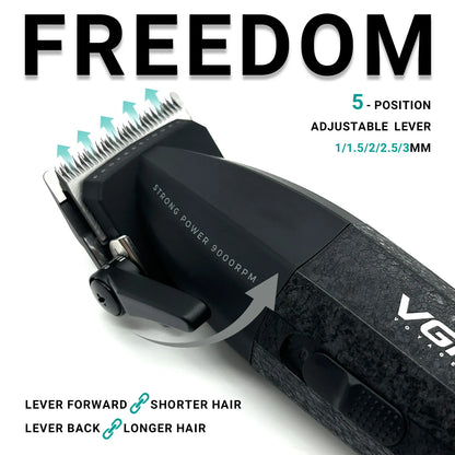VGR Hair Clippers Professional 9000RPM Hair Cutting Machine Rechargeable Beard Trimmer Charging Base Hair Clippers men V-640 S3