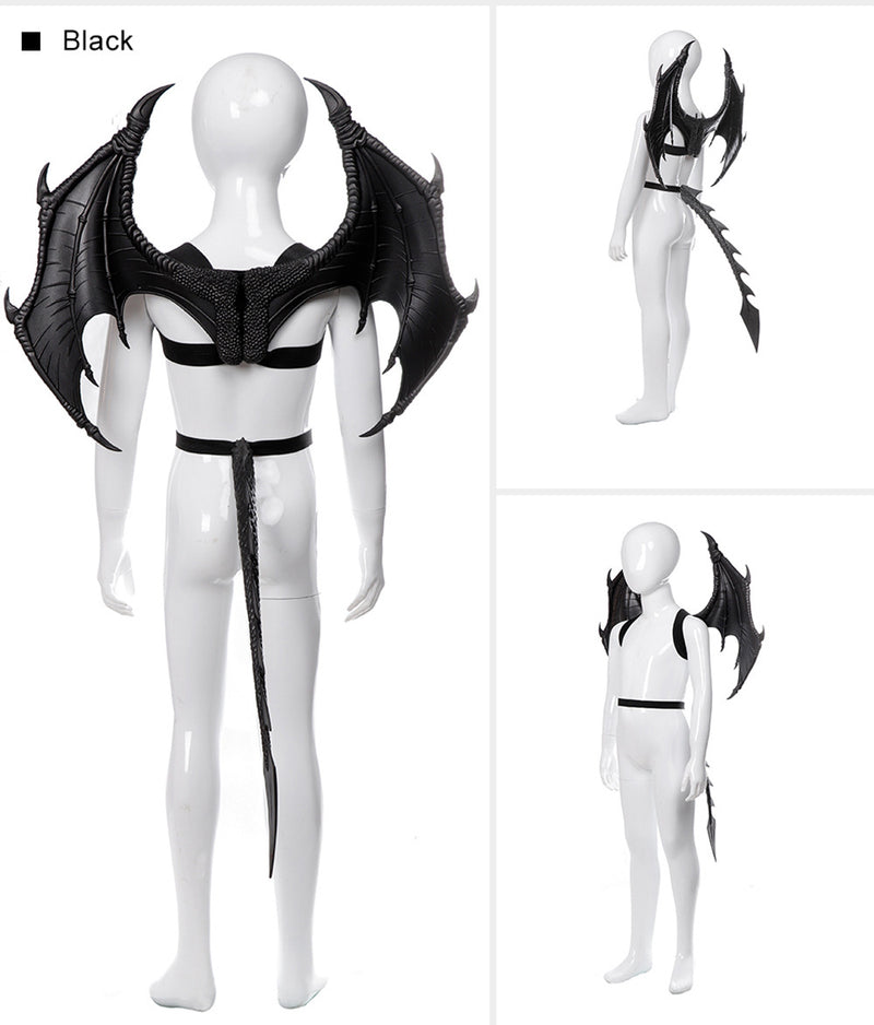 Animal Cospty Dragon Costume Purim Christmas Gift Carnival Party  Cosplay Set Wing and Tail faucet Costume
