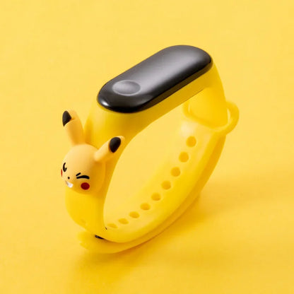 Pokemon Pikachu Dragon Ball Z Sport Casual Watches Led Silicone Watch Color Lovely Digital Children Wristwatch Clock Gift Toys