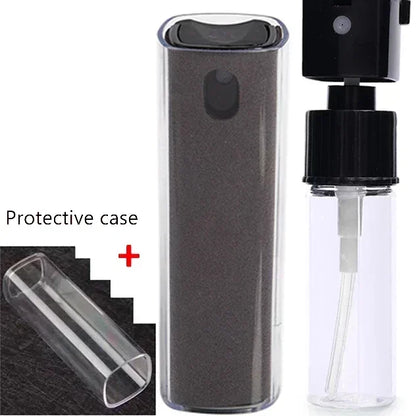 Microfiber Cloth Screen Cleaner Touchscreen Mist Cleaner All in One Spray Bottle Wipe Cleaner Fingerprint-Proof Cleaning Tool