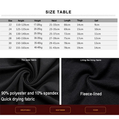 Kids Fleece Running Tights Hiking Pants Children Boy Girl Basketball Football Soccer Fitness Exercise Sport Velvet Legging A726