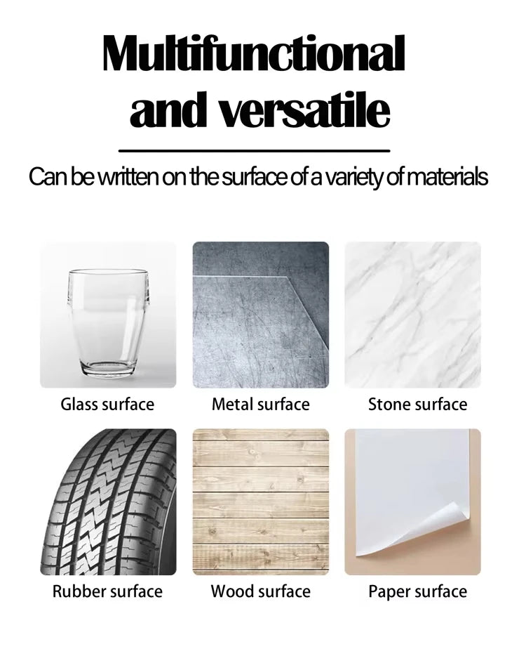 Fine tip permanent Paint Marker Pen DIY Paint Metallic Pen Permanent Gold SILVER Marker Touch Up,School Model Painting