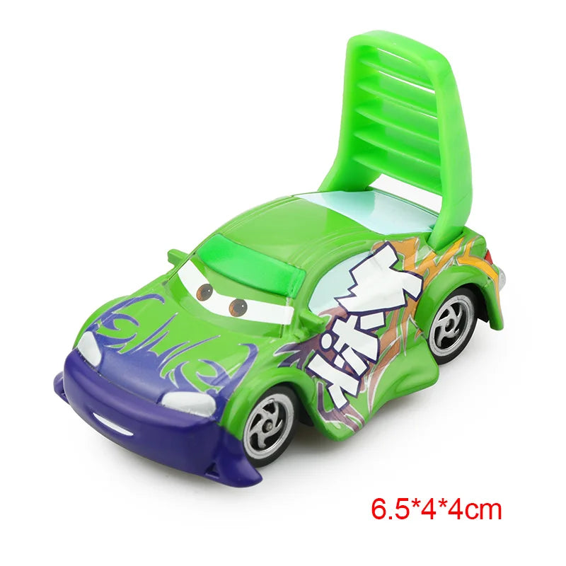 Disney Pixar Cars 3 2 Metal Diecast Car Toy Lightning McQueen Queen of England Fritter Miss For Kids Boy Birthday Toy Car Gifts