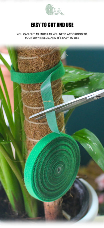 Brida de nailon para jardín, reutilizable, con cierre de velcro, para plantas, flores, trepadoras y en crecimiento.