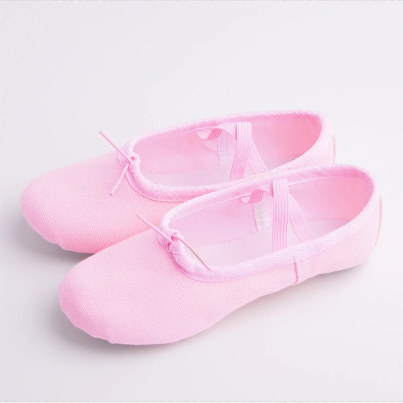 Women Ballet Shoes Girls Dance Slippers Sole Divided Gymnastics Yoga Dance Shoes Canvas Children Adult Ballerina Shoes