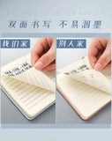 Mini A7 Pocket Notebook Handmade Leather 100Sheets Notepad Portable Travel Diary Planner Schedule Kawaii School Office Supplies